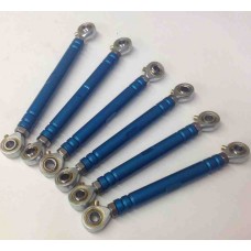 Joker Designs - LOSI 5ive-T Full 6pc Turnbuckle /Camber set with machined Alloy Spacer set & nuts