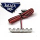 Killer RC Replacement 6 LED Super Bright Tail Light (Fits light bar or mount) - RED WITH RED LENSES