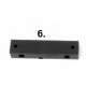 HPI 85436 Spur gear mount set components (PART 6) - Brake pad mount (1pc)